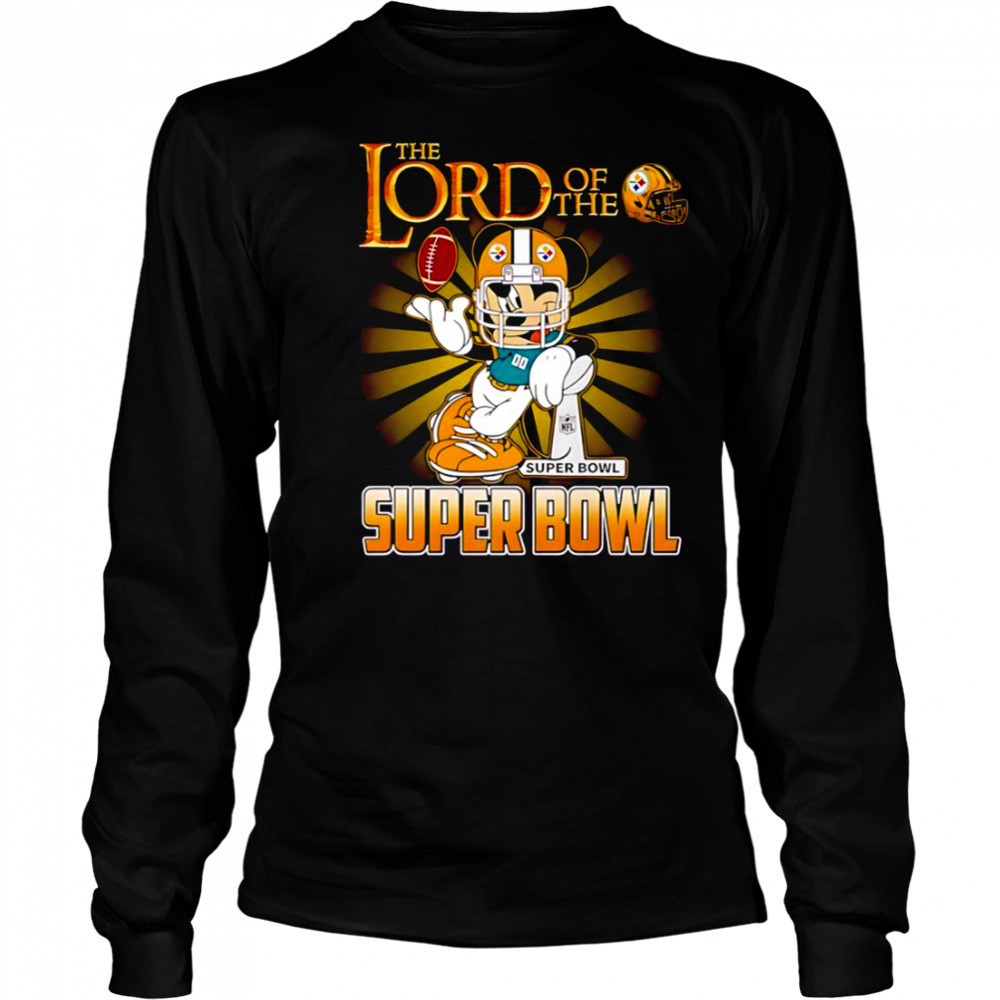 Mickey Mouse The Lord Of The Super Bowl Pittsburgh Steelers T-Shirt Long Sleeved