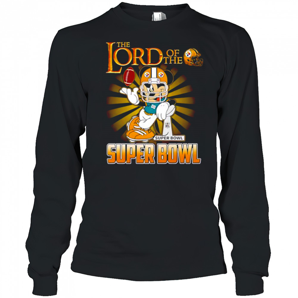 Mickey Mouse The Lord Of The Super Bowl Pittsburgh Steelers T-Shirt Long Sleeved