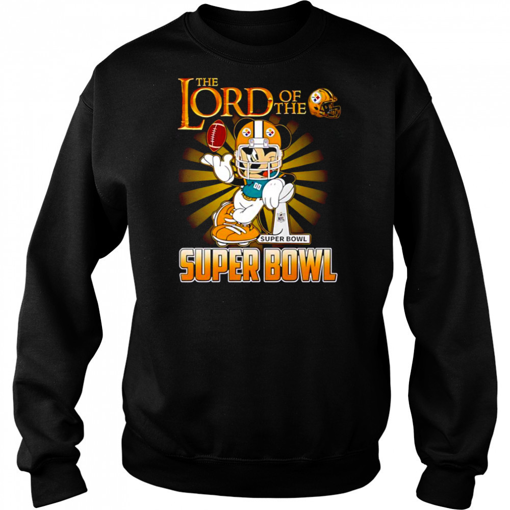 Mickey Mouse The Lord Of The Super Bowl Pittsburgh Steelers T-Shirt Hoodie