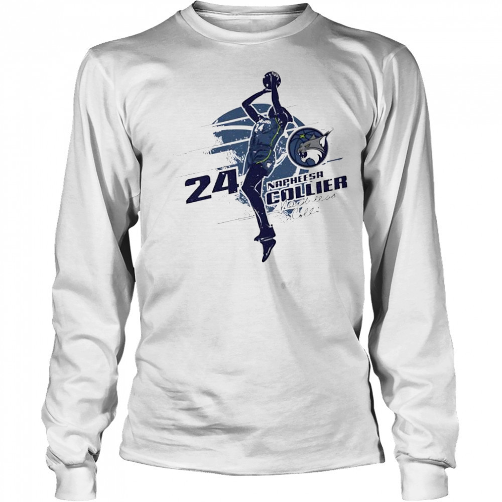 Napheesa collier Minnesota lynx silhouette shirt Long Sleeved
