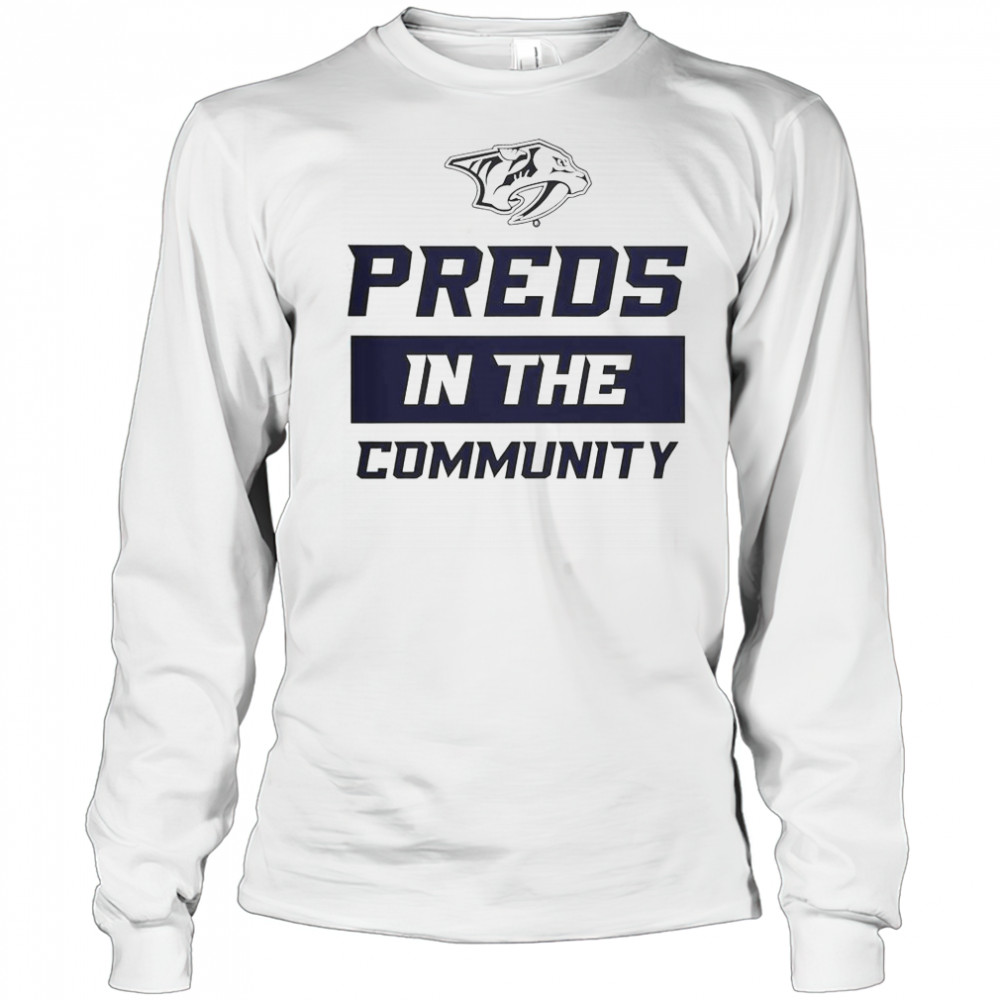 Nashville Predators Preds In The Community T-Shirt Long Sleeved