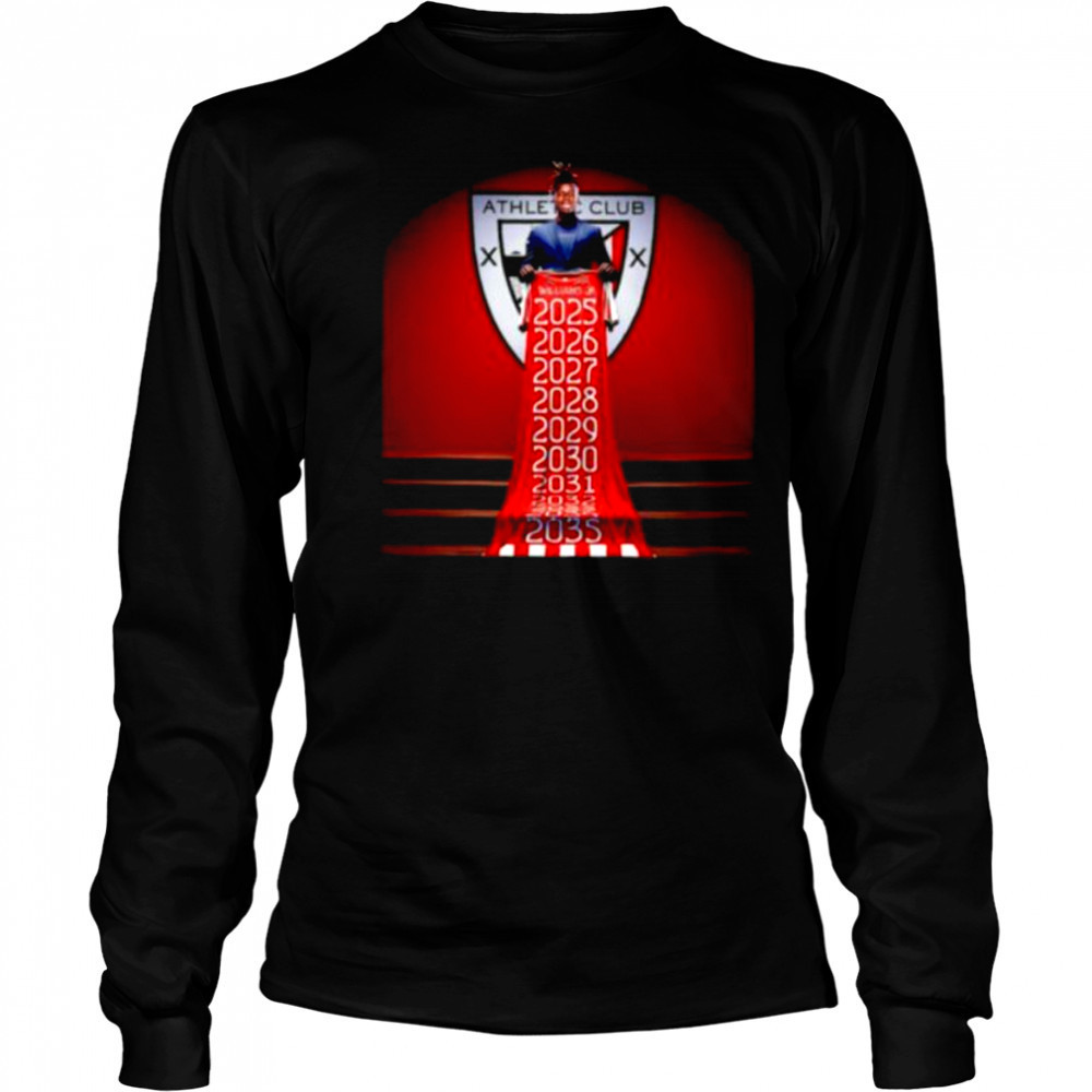 Nico Williams Athletic Bilbao 10 years shirt Long Sleeved