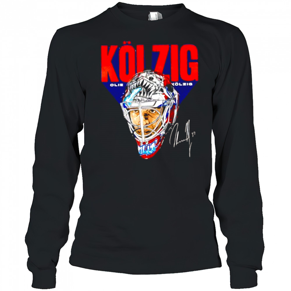 Olie kolzig Washington hockey mask shirt Long Sleeved