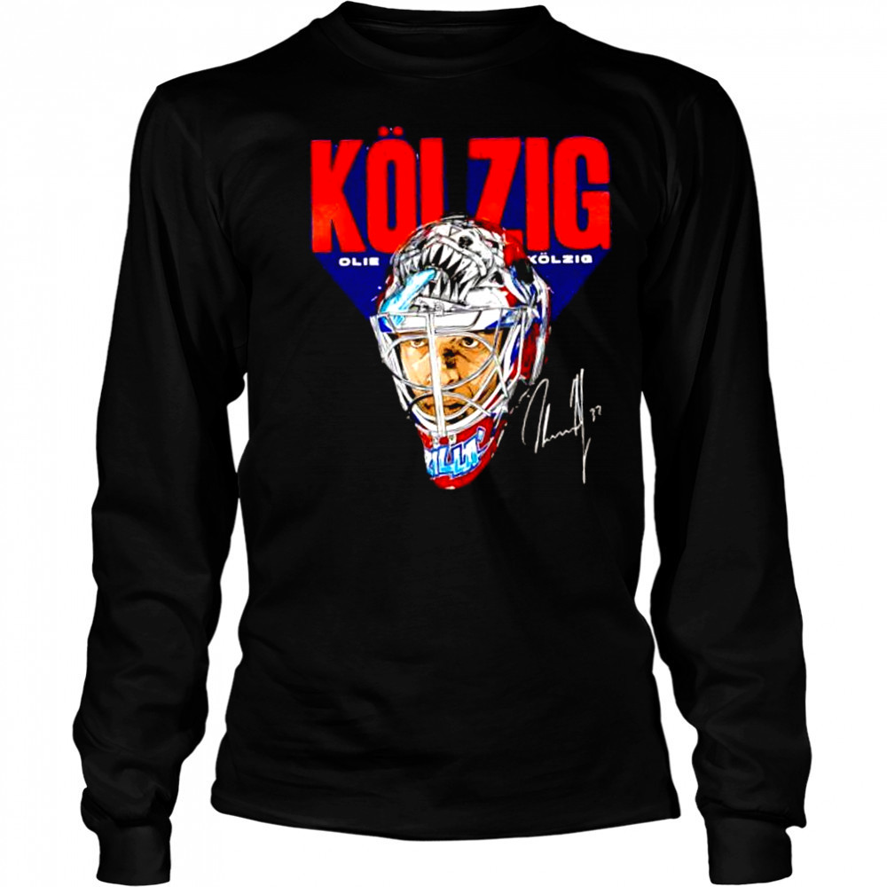 Olie kolzig Washington hockey mask shirt Long Sleeved