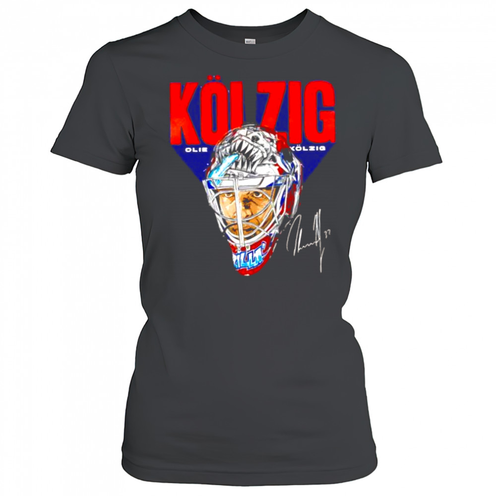 Olie kolzig Washington hockey mask shirt Women's T-shirt