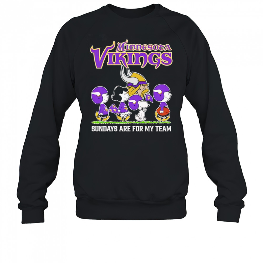 Peanuts Minnesota Vikings Sundays are for my team shirt Sweatshirt