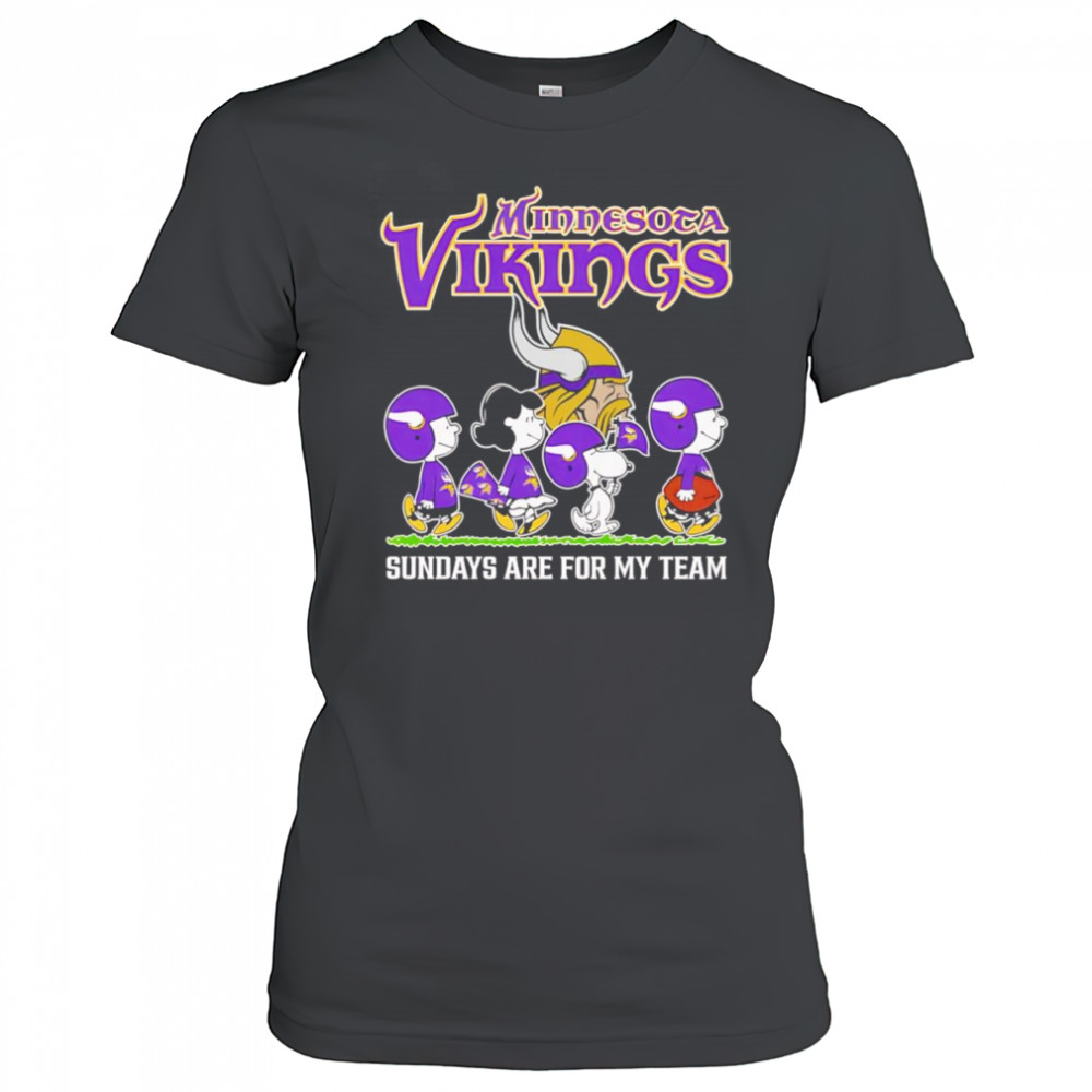 Peanuts Minnesota Vikings Sundays are for my team shirt Women's T-shirt