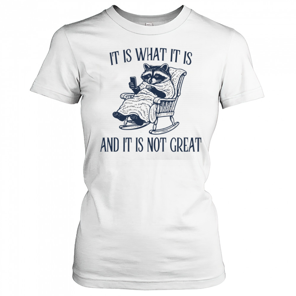 Raccoon it is what it is and it is not great shirt Women's T-shirt