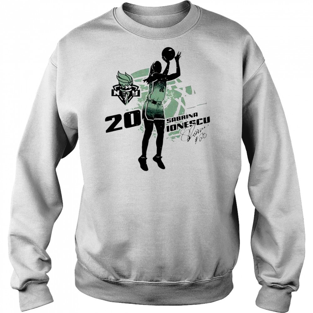 Sabrina ionescu new york liberty silhouette shirt Hoodie
