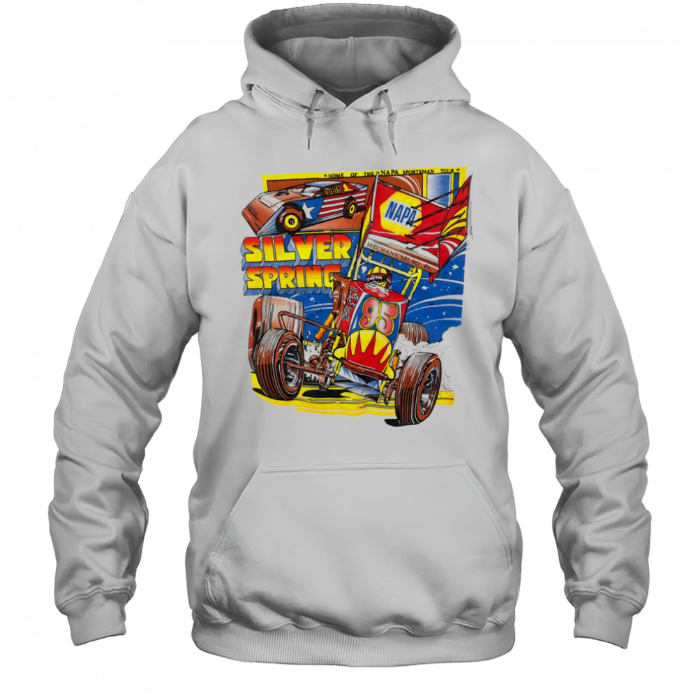 Silver Spring Speedway Sprint Car 90s Racing Car shirt Hoodie