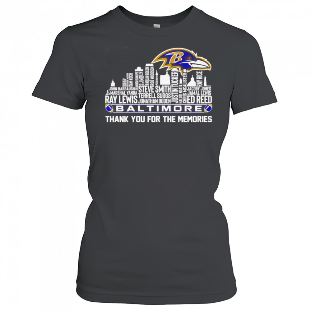 Skyline name Baltimore thank you for the memories shirt Women's T-shirt