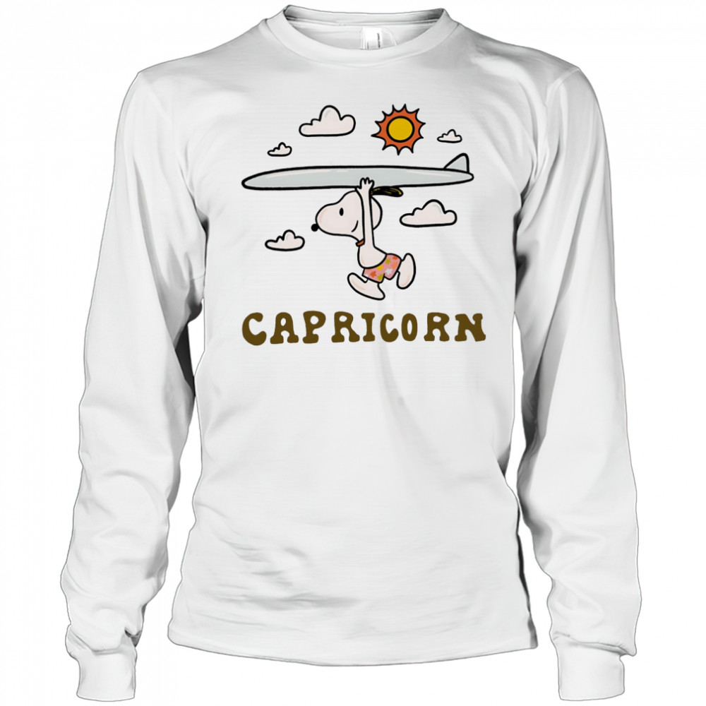 Snoopy Capricorn Zodiac shirt Long Sleeved