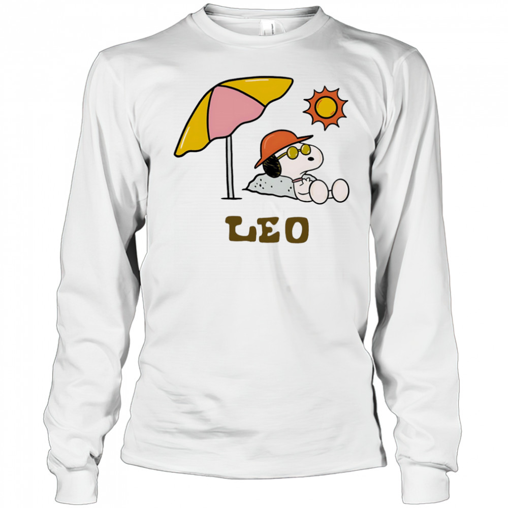 Snoopy Leo Zodiac shirt Long Sleeved