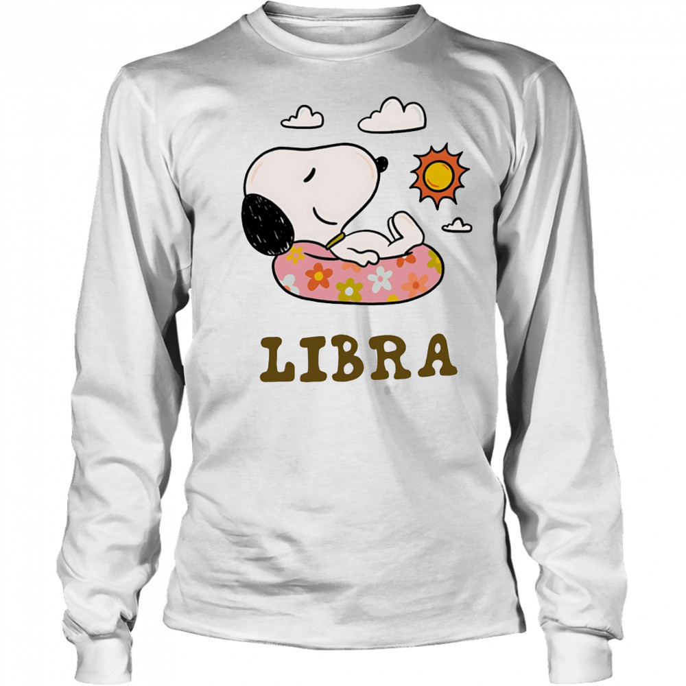 Snoopy Libra Zodiac shirt Long Sleeved