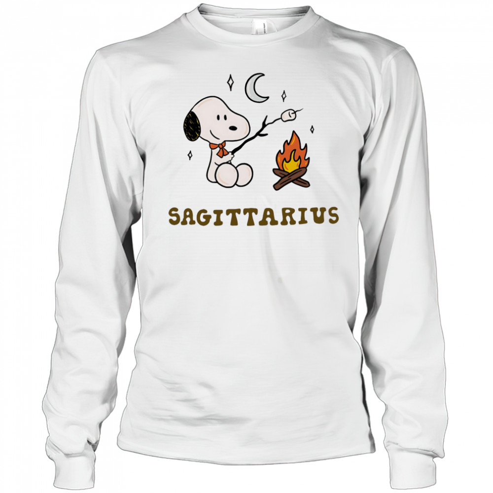 Snoopy Sagittarius Zodiac shirt Long Sleeved