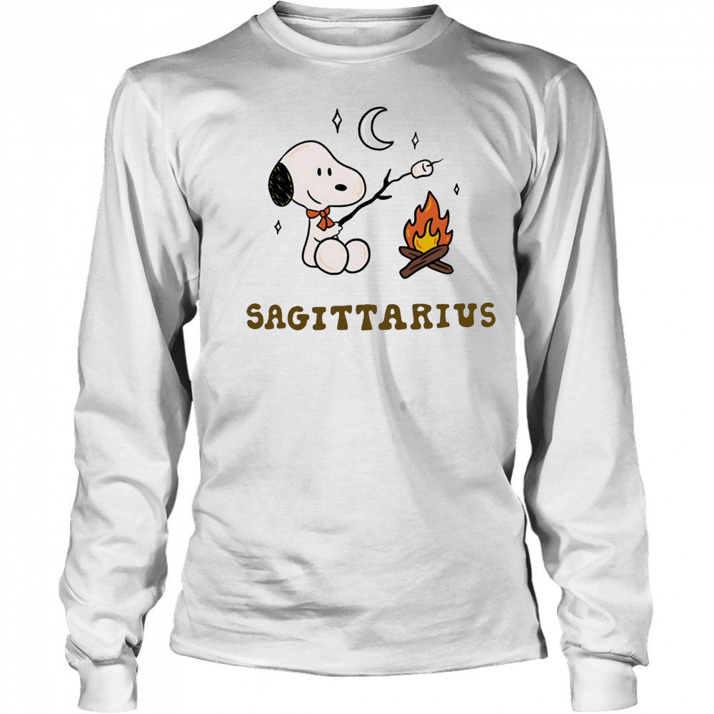 Snoopy Sagittarius Zodiac shirt Long Sleeved
