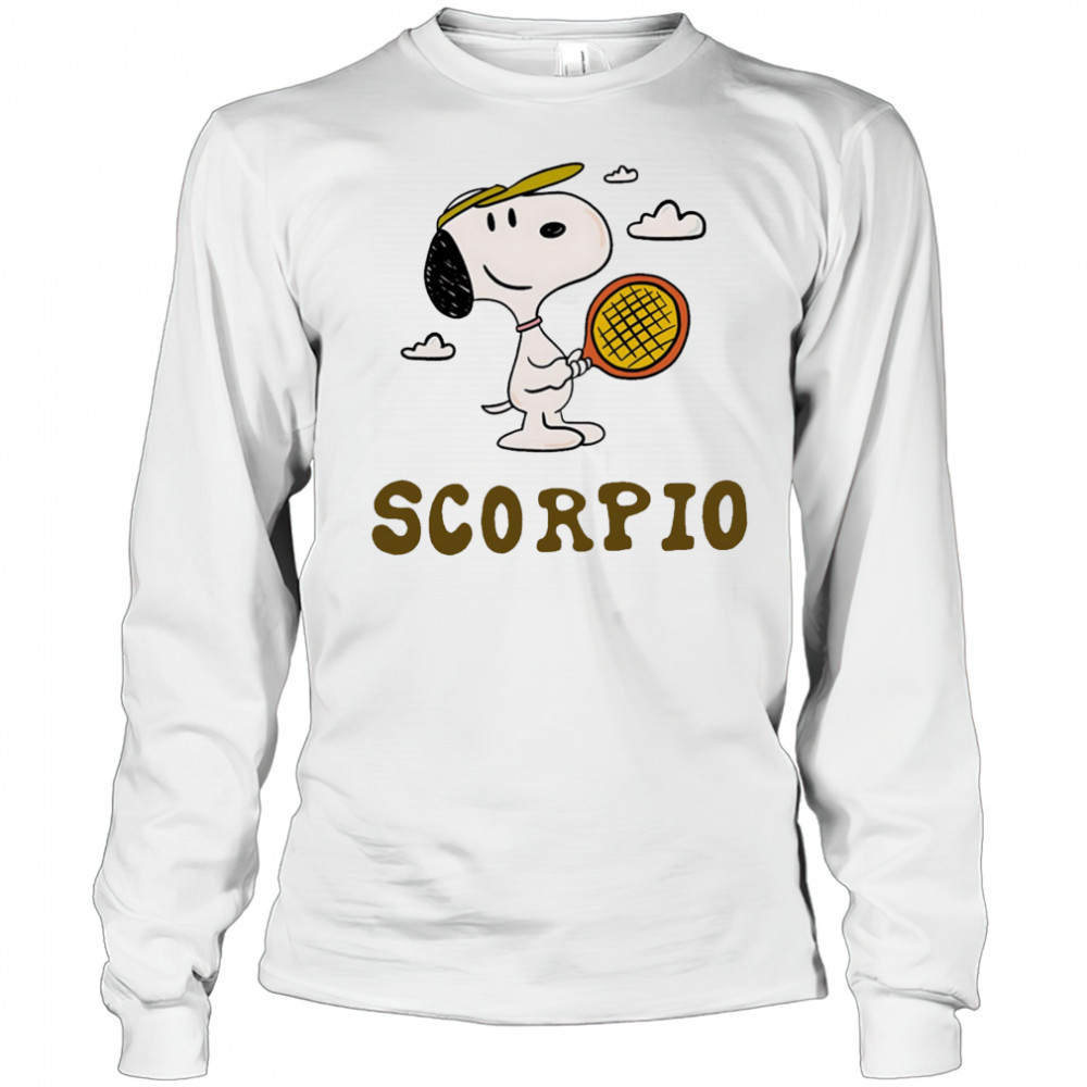 Snoopy Scorpio Zodiac shirt Long Sleeved