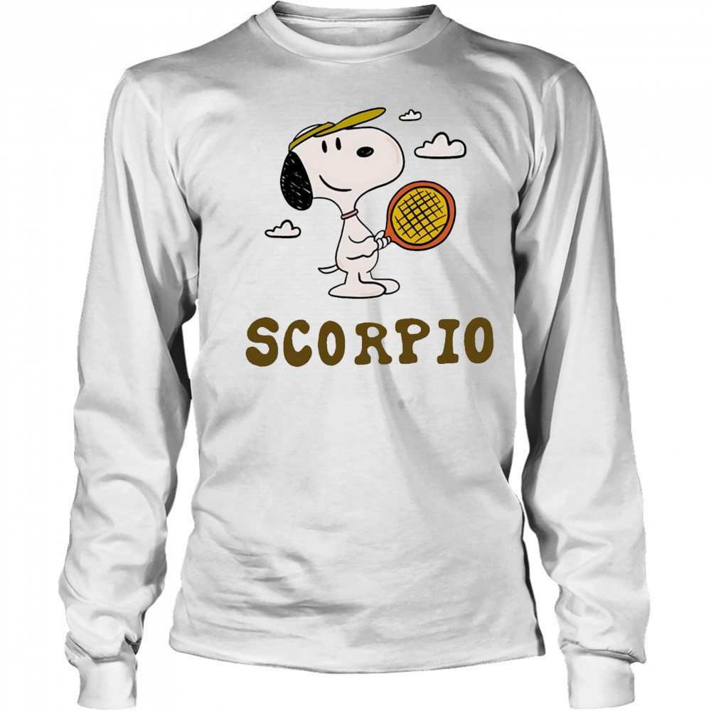 Snoopy Scorpio Zodiac shirt Long Sleeved