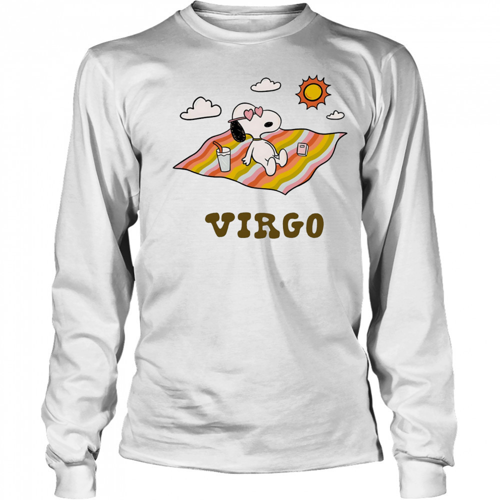 Snoopy Virgo Zodiac shirt Long Sleeved