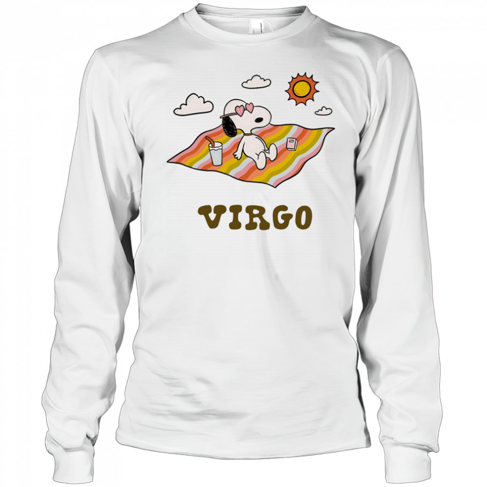Snoopy Virgo Zodiac shirt Long Sleeved