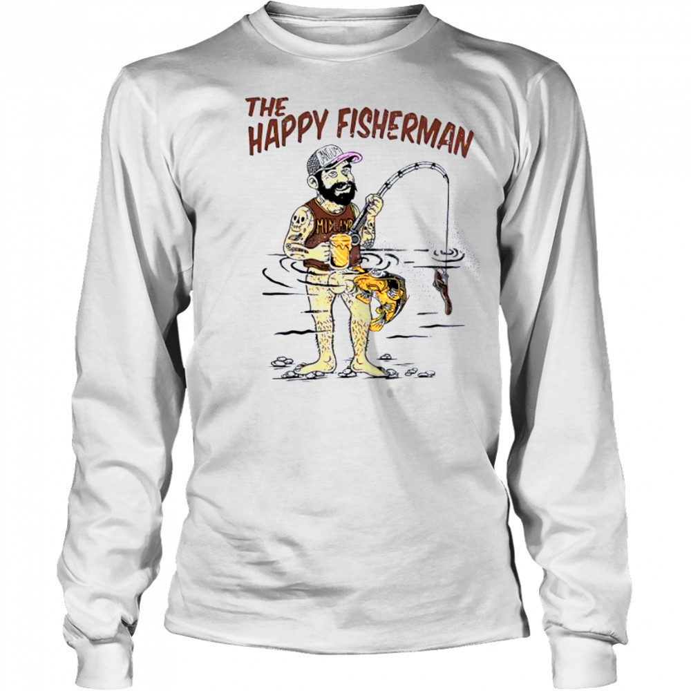 The Happy Fisherman vintage shirt Long Sleeved