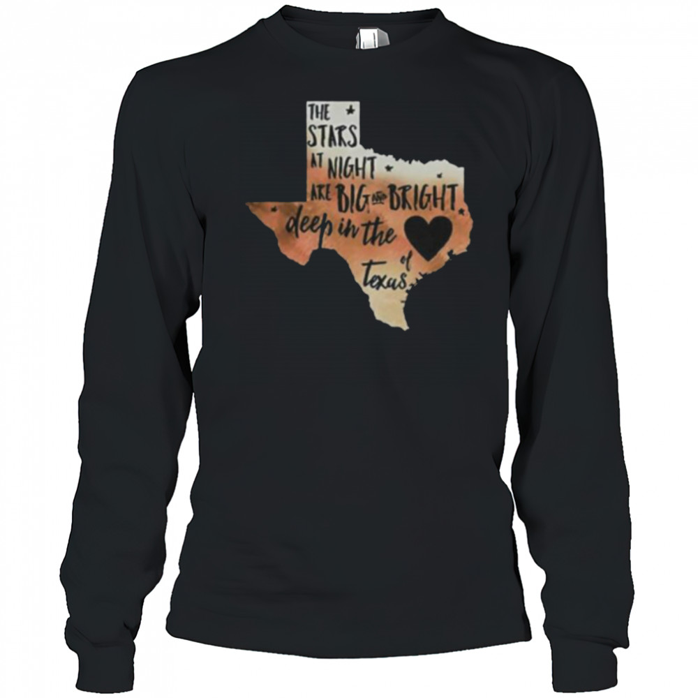The stars at night are big and bright deep in the heart of Texas shirt Long Sleeved