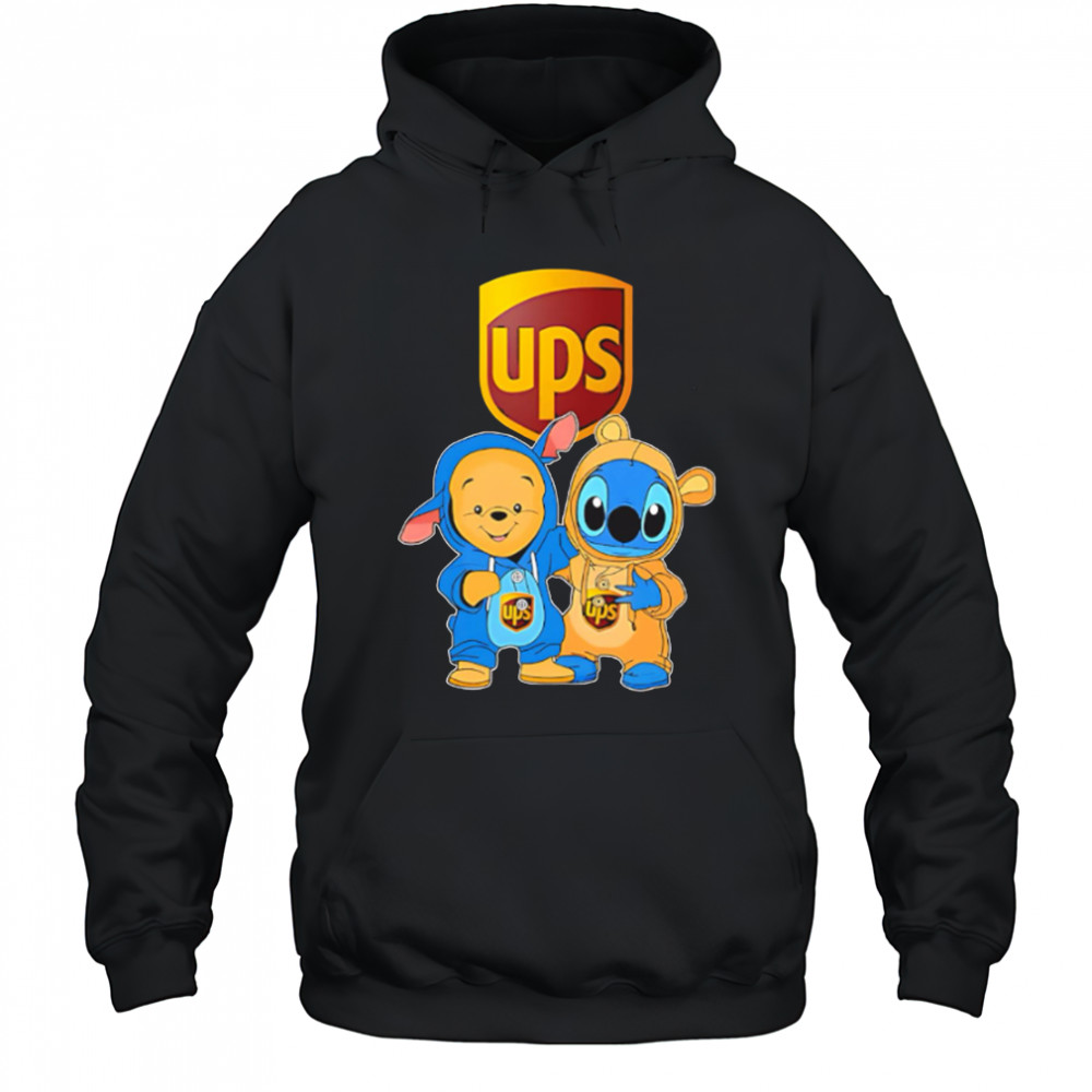Ups pooh and stitch friends shirt Hoodie