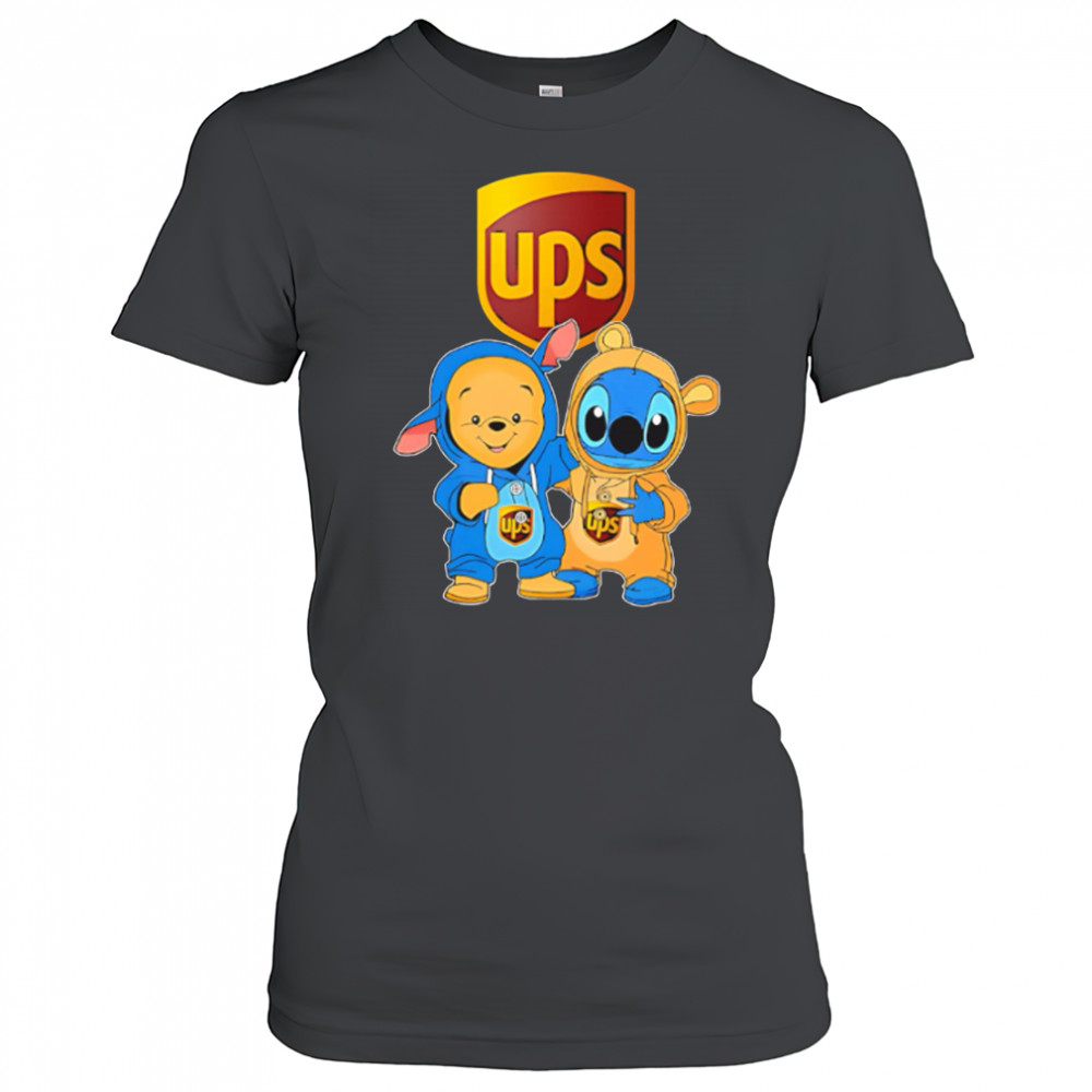 Ups pooh and stitch friends shirt Women's T-shirt
