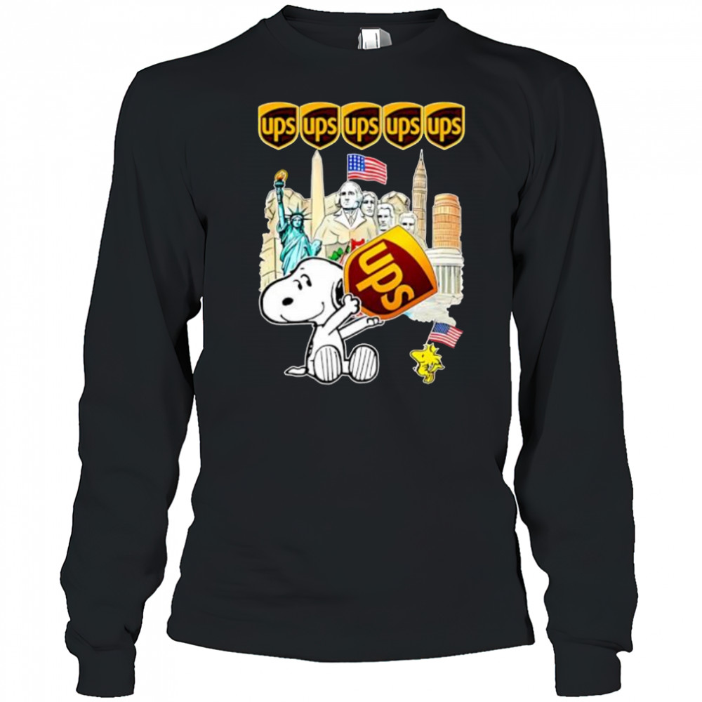 Ups with Snoopy freedom shirt Long Sleeved