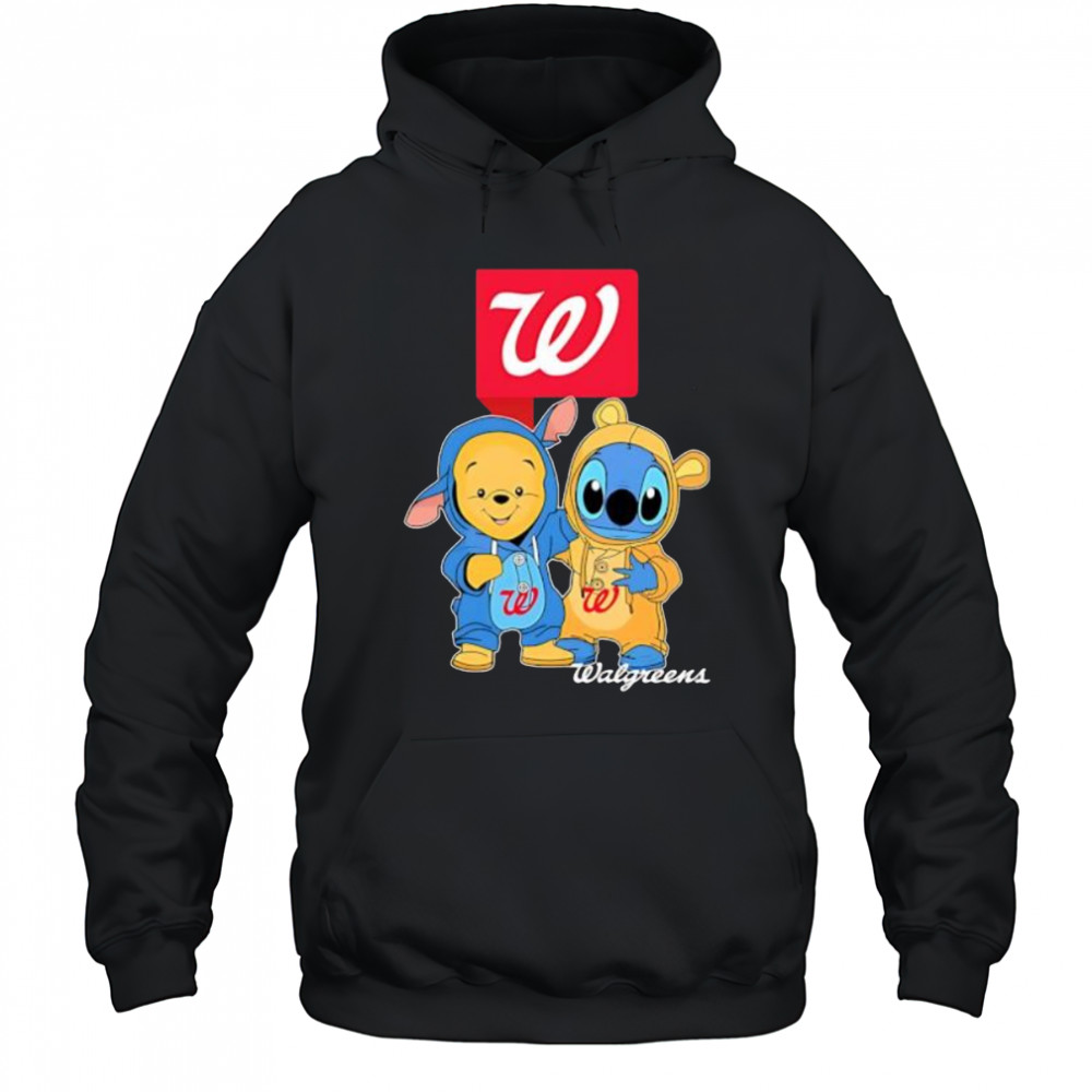 Walgreens pooh and stitch friends shirt Hoodie