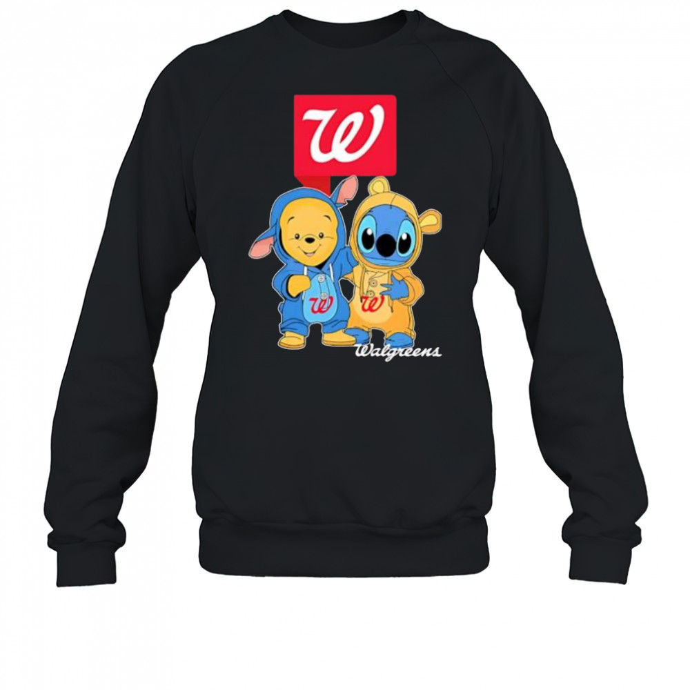 Walgreens pooh and stitch friends shirt Sweatshirt