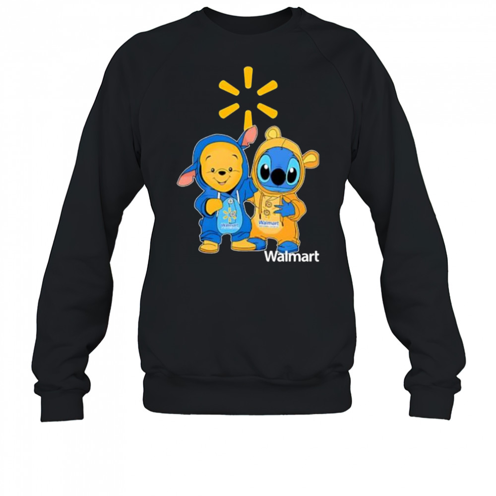 Walmart pooh and stitch friends shirt Sweatshirt