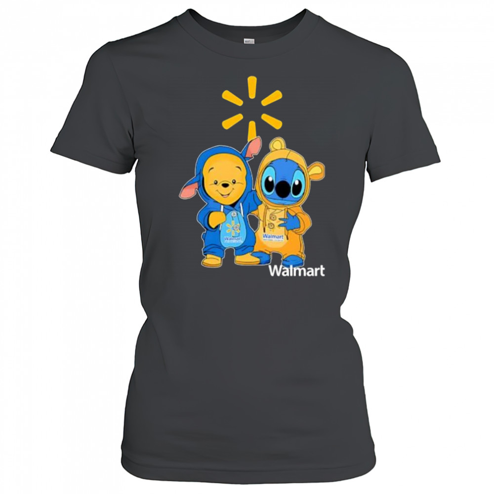 Walmart pooh and stitch friends shirt Women's T-shirt