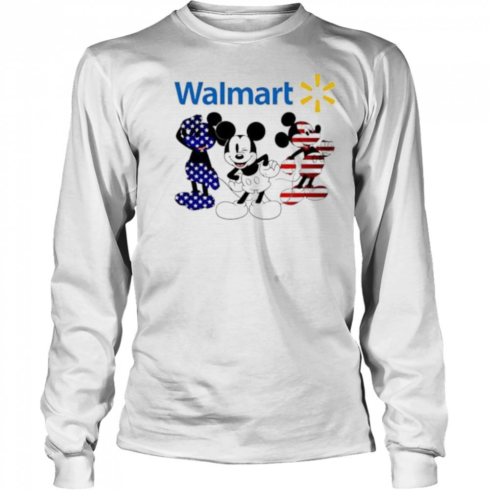 Walmart rwb mickey shirt Long Sleeved