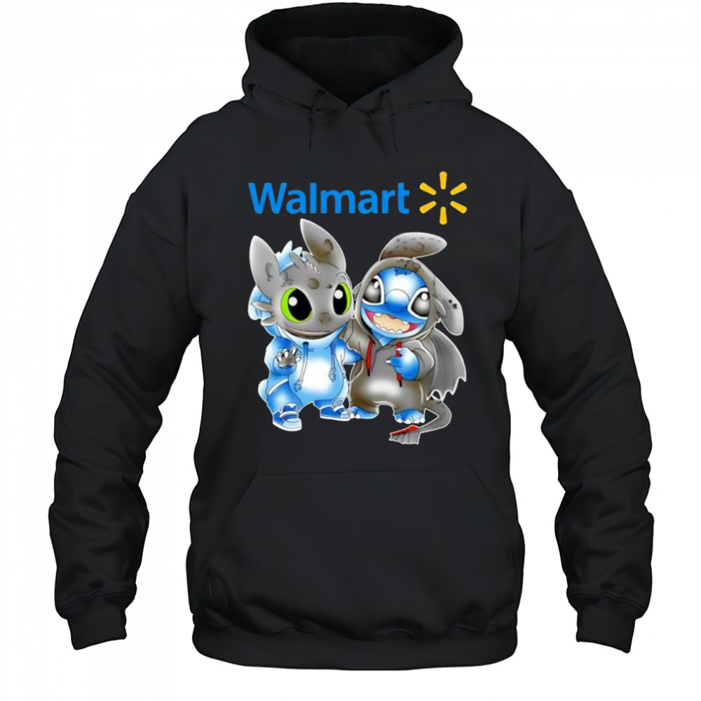 Walmart stitch and toothless shirt Hoodie
