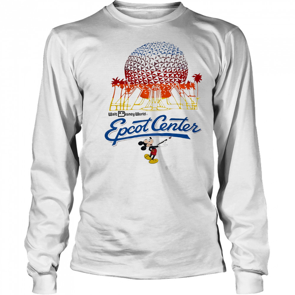 Walt Disney World Shirt Epcot Center Mickey Mouse shirt Long Sleeved