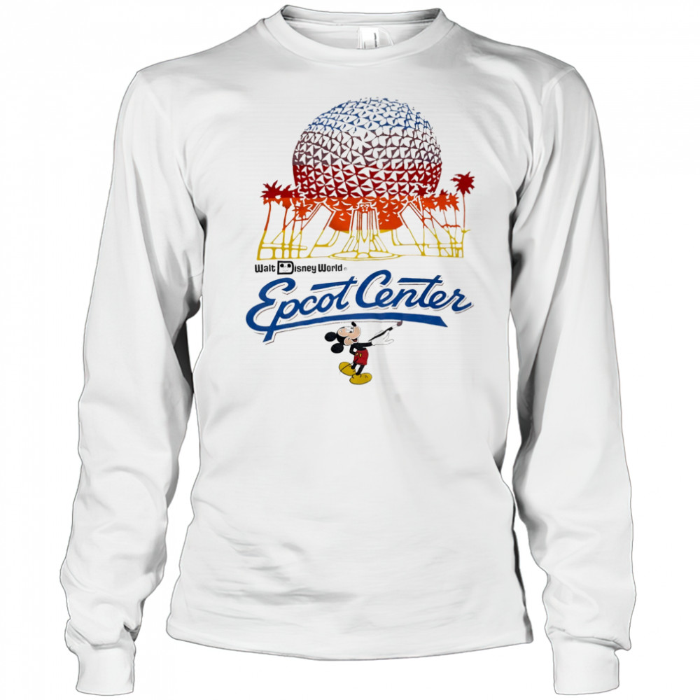 Walt Disney World Shirt Epcot Center Mickey Mouse shirt Long Sleeved