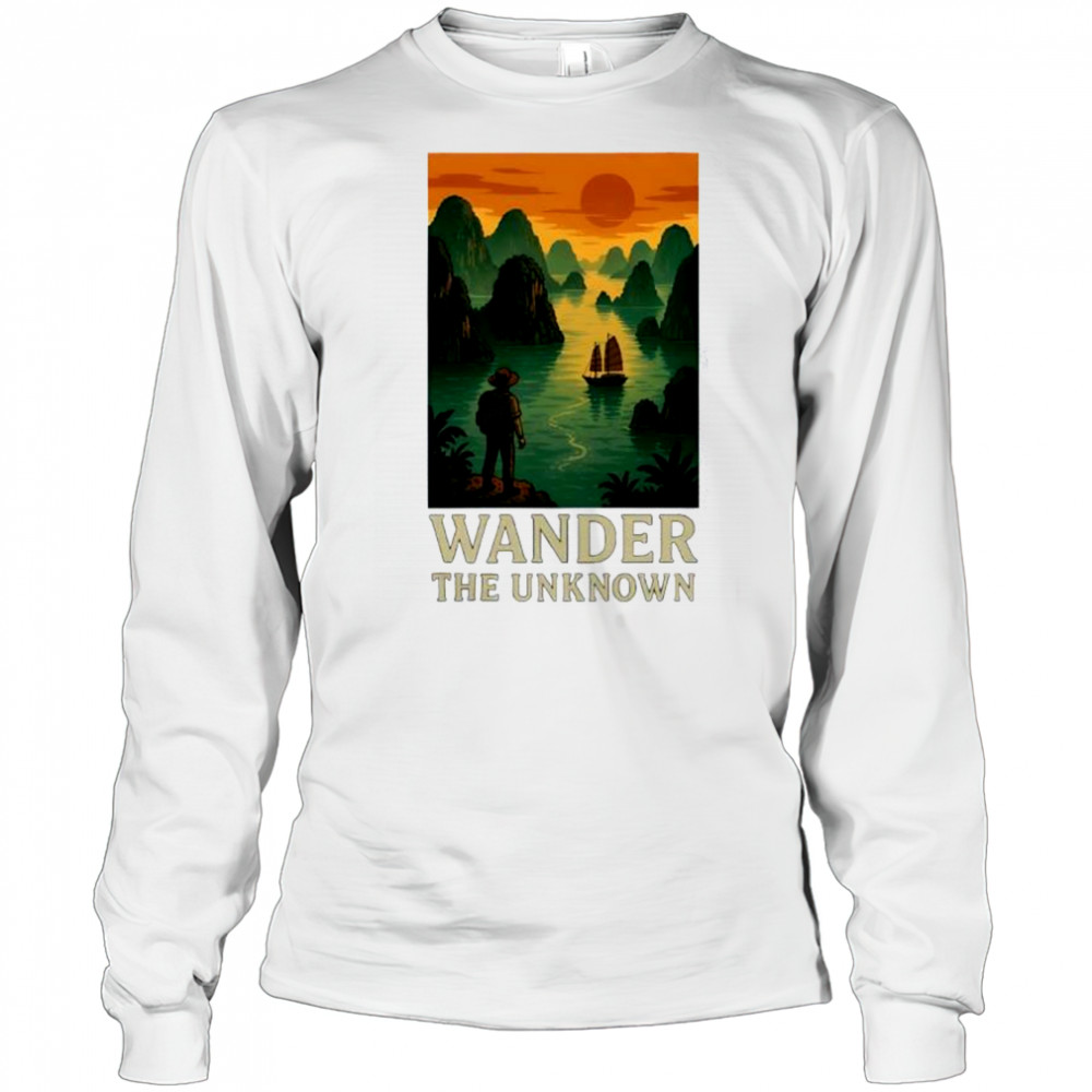 Wander the Unknown ocean ancient shirt Long Sleeved