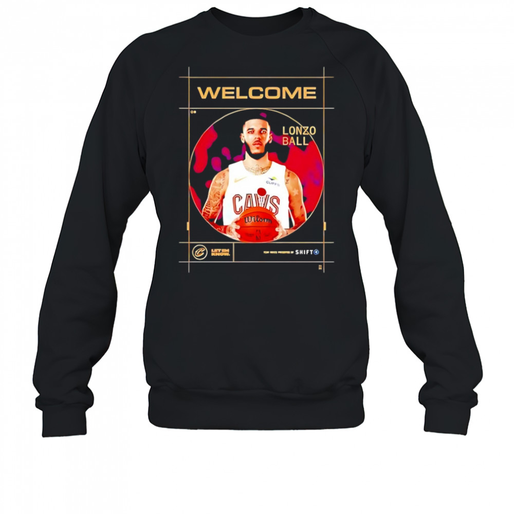 Welcome Lonzo Ball Cleveland Cavalier shirt Sweatshirt