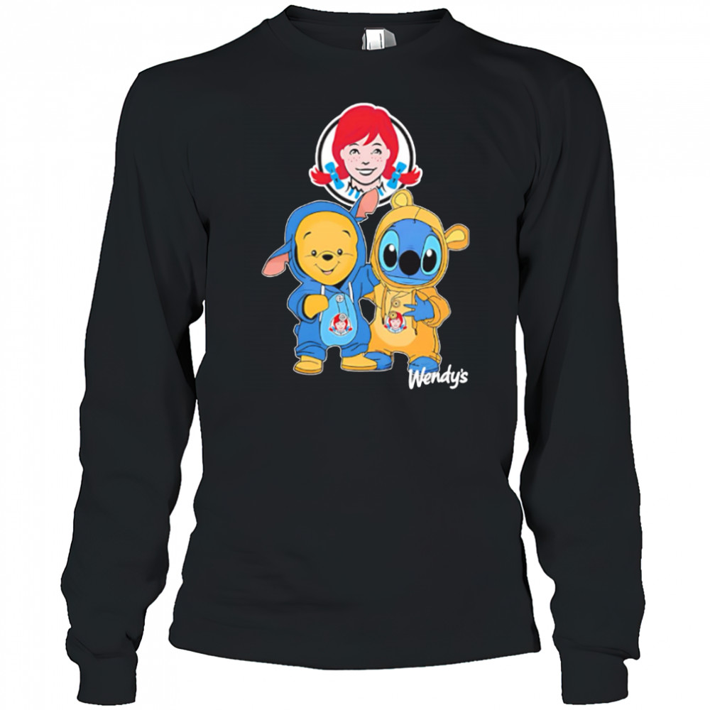 Wendy’s pooh and stitch friends shirt Long Sleeved