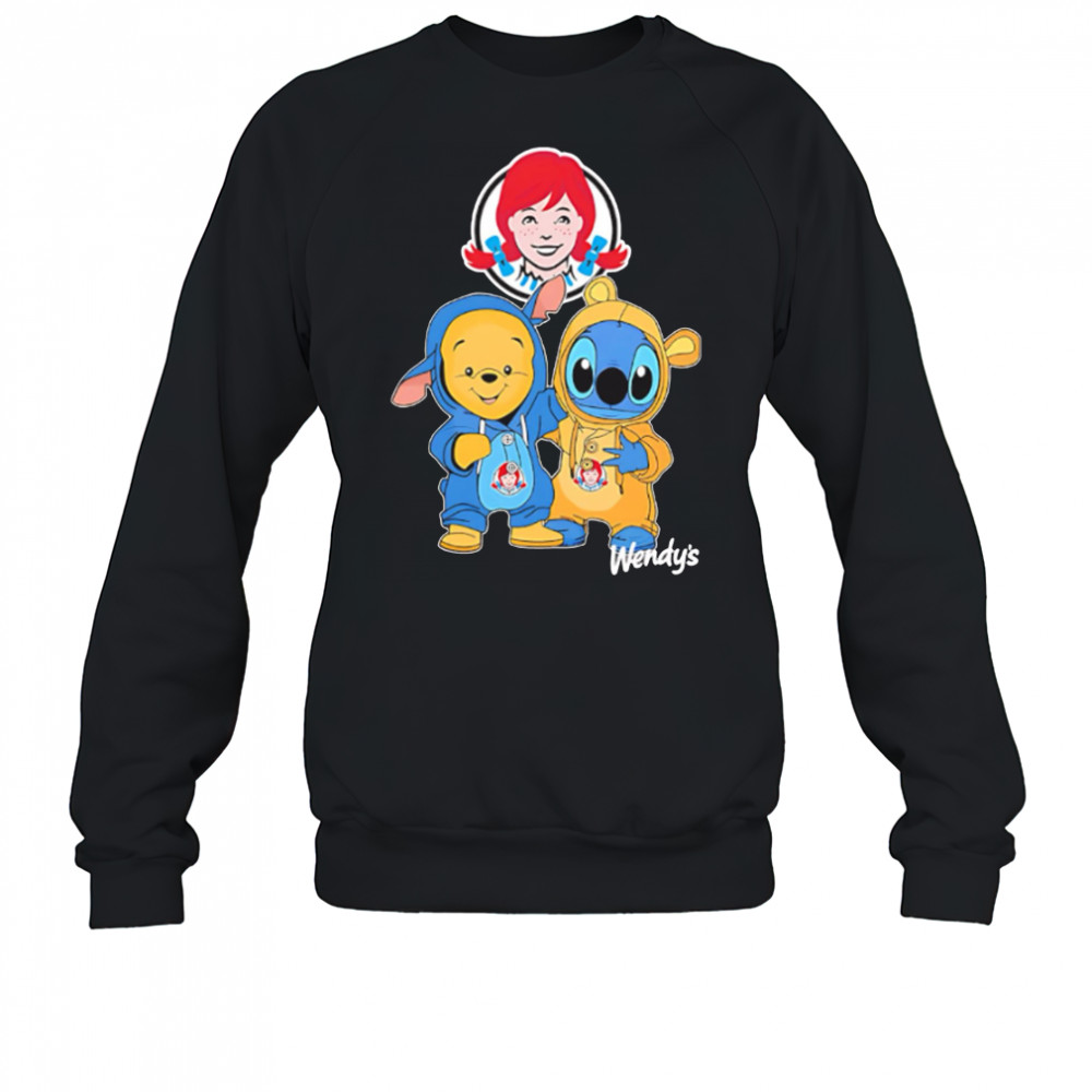 Wendy’s pooh and stitch friends shirt Sweatshirt