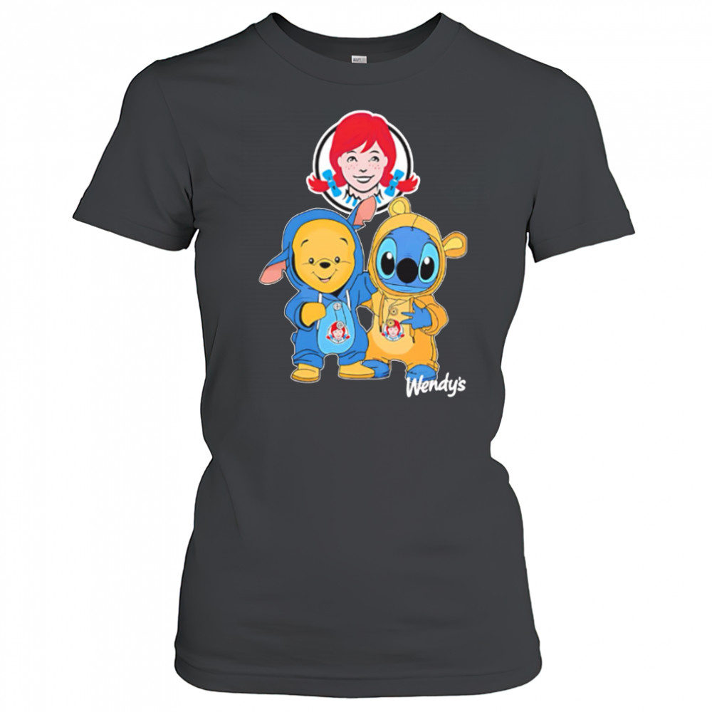 Wendy’s pooh and stitch friends shirt Women's T-shirt