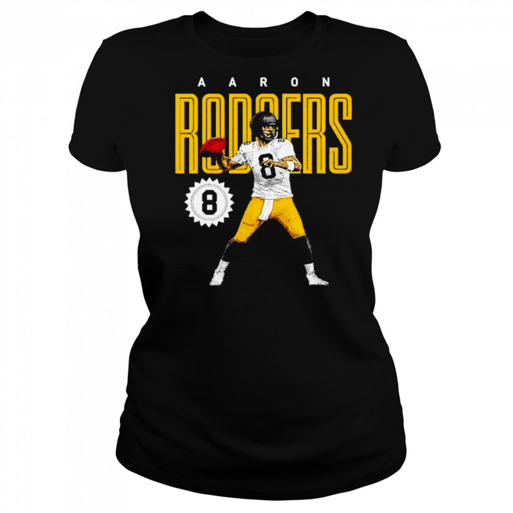 Aaron Rodgers 8 Pittsburgh Steelers card shirt Women's T-shirt