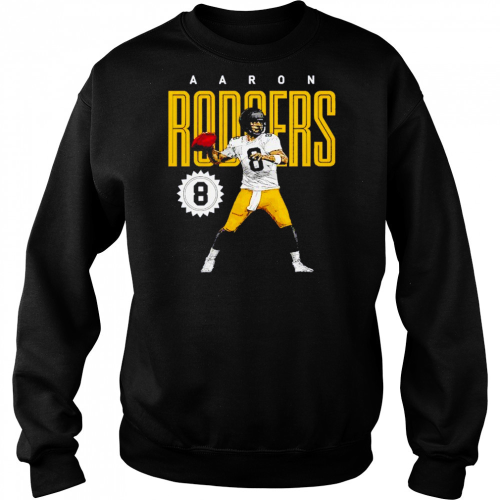 Aaron Rodgers 8 Pittsburgh Steelers card shirt Hoodie