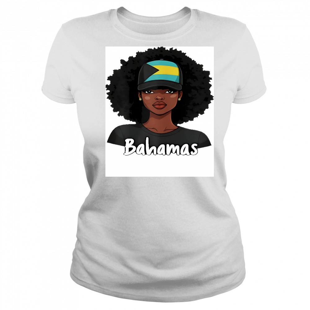 Bahamian girl Bahamas flag shirt Women's T-shirt