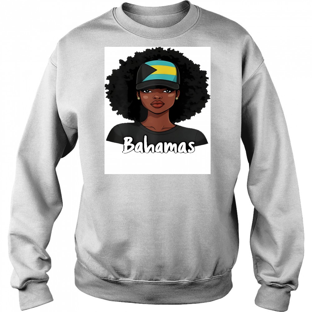 Bahamian girl Bahamas flag shirt Hoodie