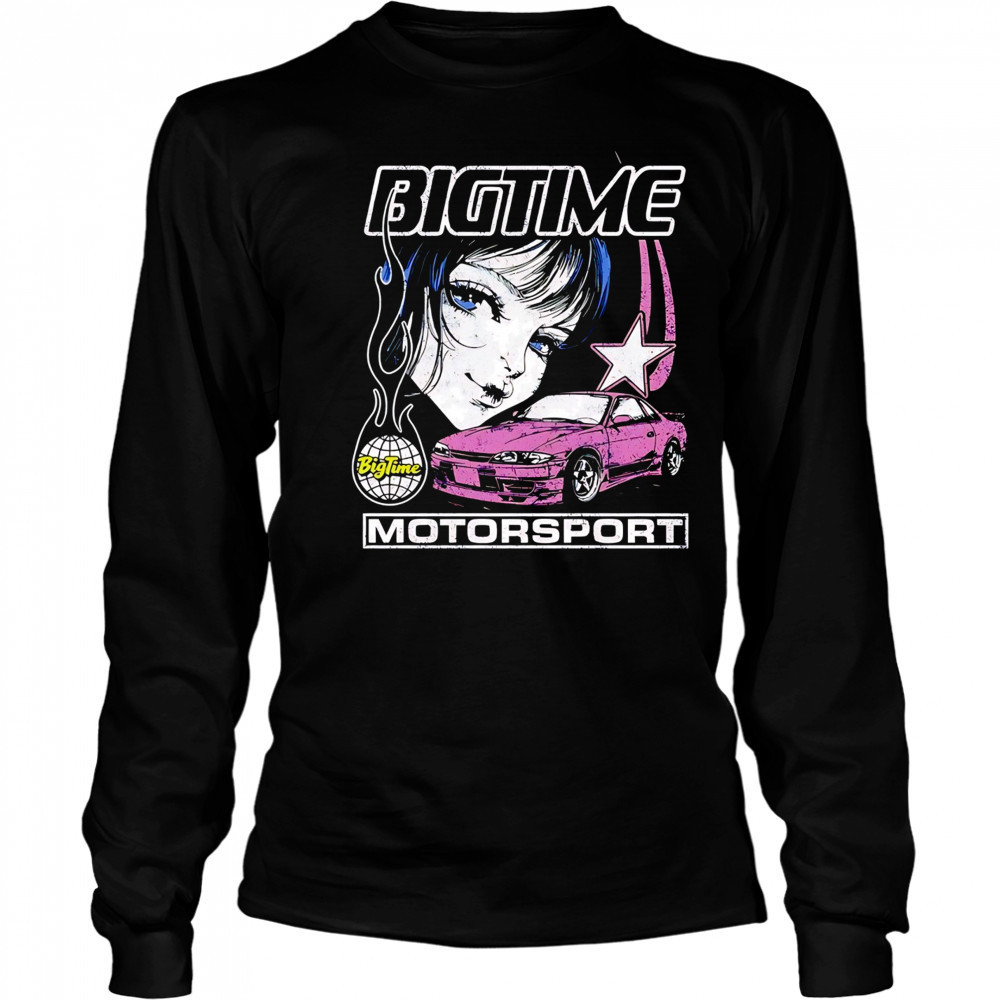 Bigtime motorsport anime shirt Long Sleeved
