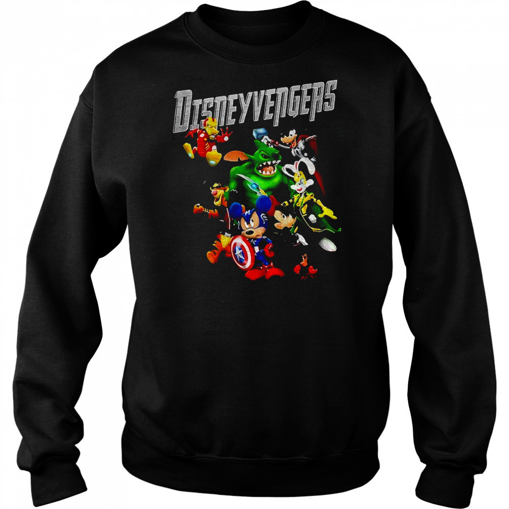Cute Disney Avengers Marvel Superhero Mickey Mouse cartoon shirt Hoodie
