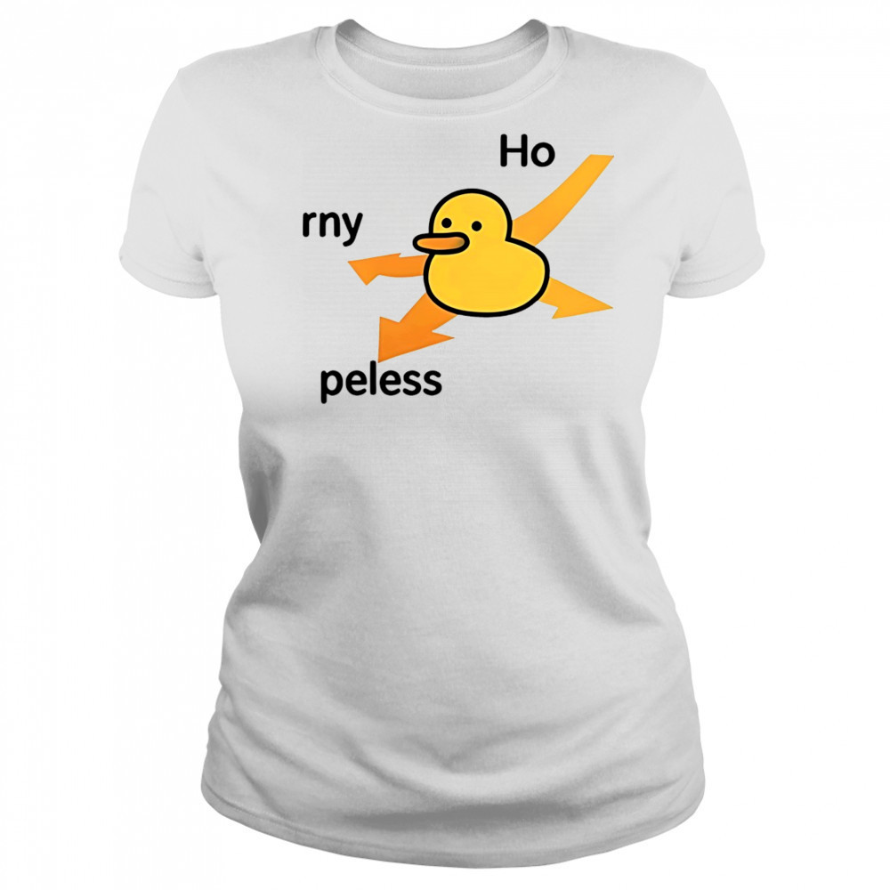 Duck in distress rny peless shirt Women's T-shirt