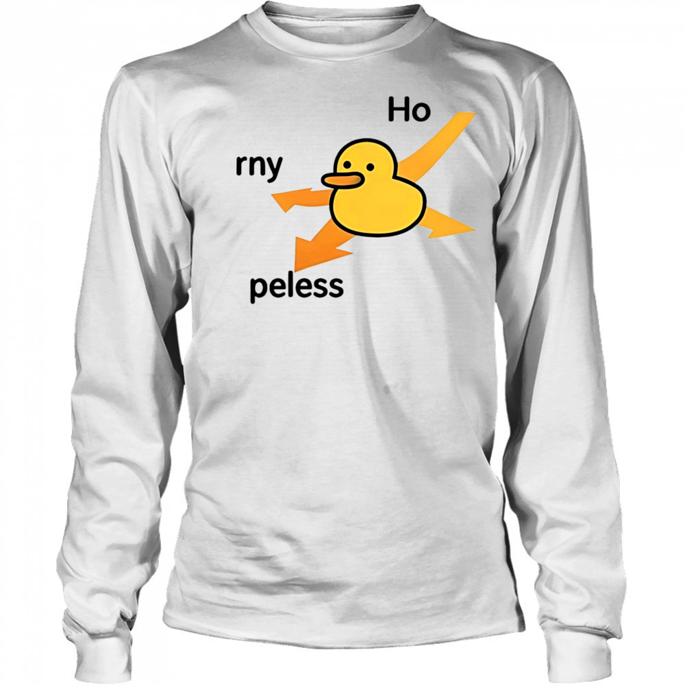 Duck in distress rny peless shirt Long Sleeved